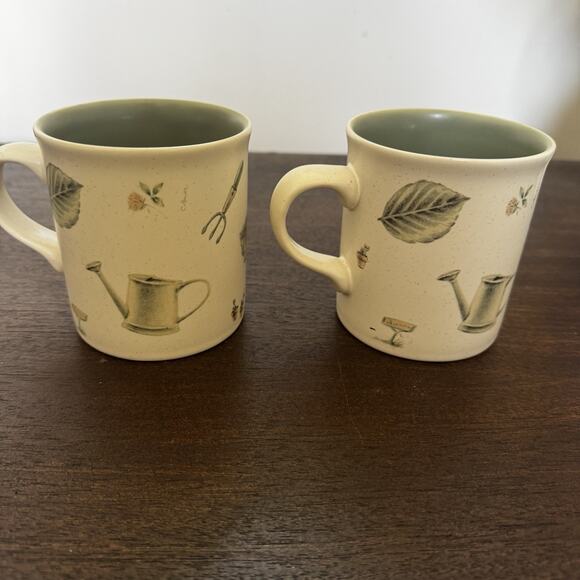 Portfolio by Pfaltzgraff Naturewood Mug 2 Stoneware Mugs 12 oz Garden Cottage - Picture 3 of 13